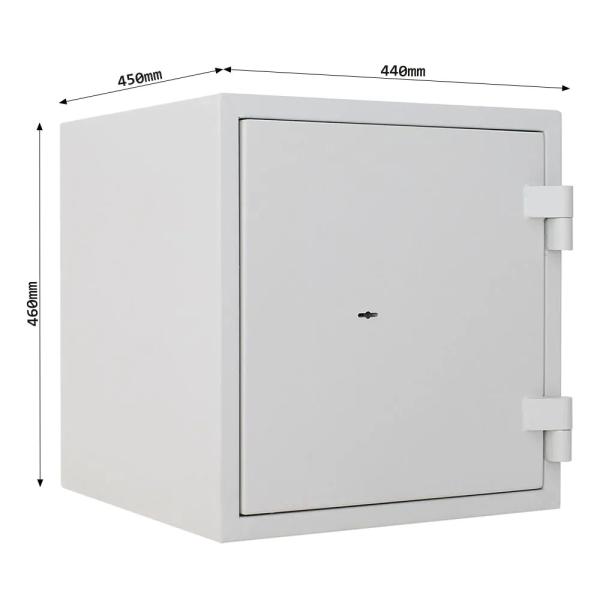 Rottner feuersicherer Dokumententresor S2 Fire Safe 40 Doppelbartschloss grau  T06017